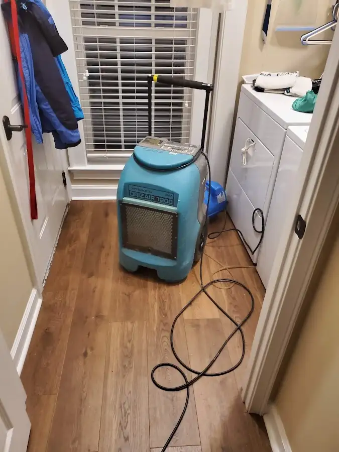 Commercial dehumidifier deployed for Flood Damage Cleanup in St. Paul